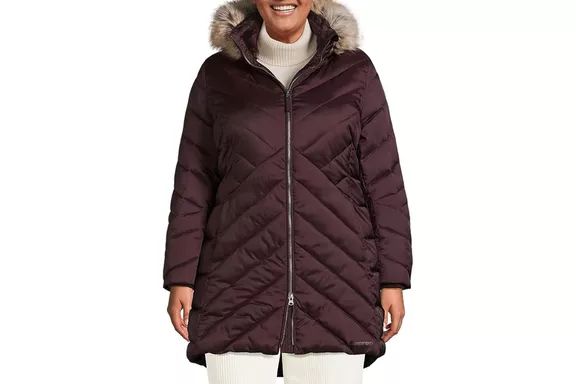 Lands’ End Insulated Cozy Fleece Lined Winter Coat