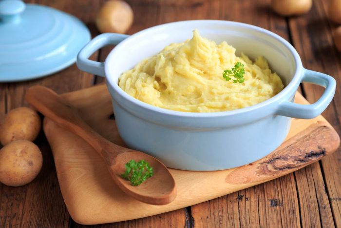 Yukon Gold mashed potatoes – A perfect pick for creamy, smooth results.