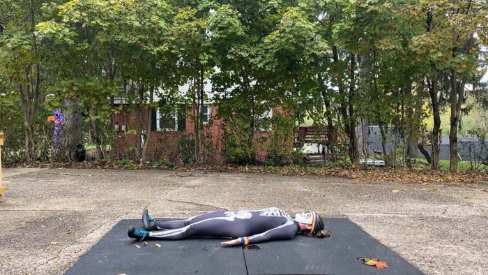corpse pose