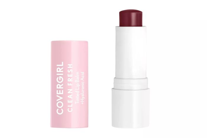 CoverGirl Clean Fresh Tinted Lip Balm, with a Vegan formula and moisturizing properties