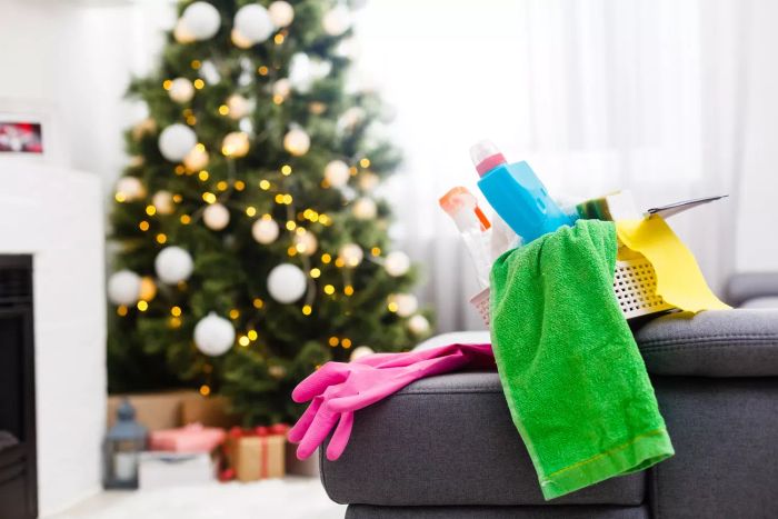 Give your home a thorough deep cleaning two weeks before your holiday event.