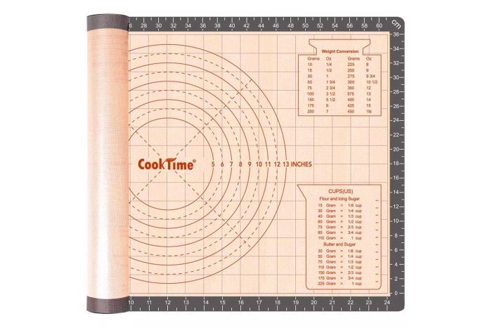 Amazon Cook Time Silicone Pastry Baking Mat