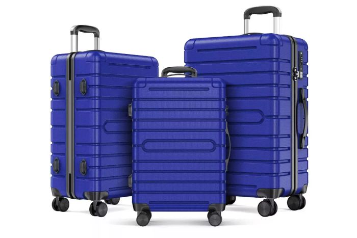 Target SKONYON 3pc Hardside Checked Spinner Luggage Set