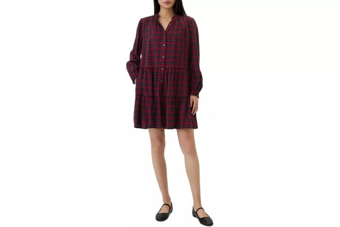 GAP Women's Long Sleeve Flannel Dress