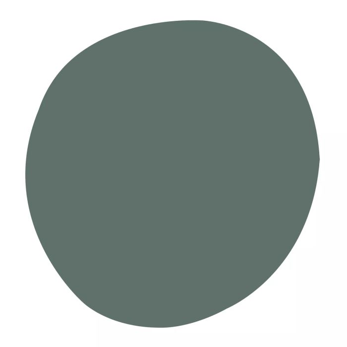 Rocky River is a deep green paint color with character.