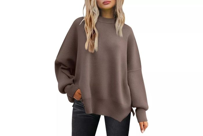 LILLUSORY Women's Oversized Batwing Sweater