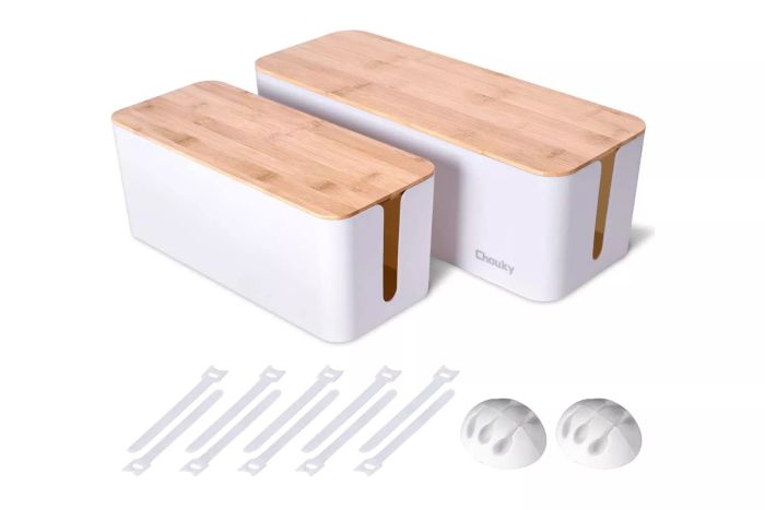 Chouky 2 Pack Large Cable Management Box