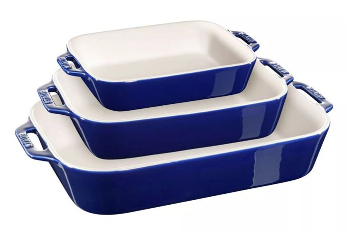 Staub Ceramics 3-Piece Rectangular Baking Dish Set