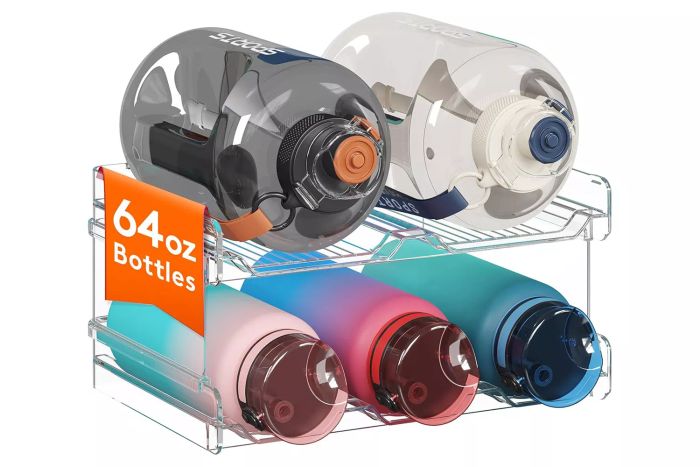 Lifewit Stackable Water Bottle Organizer for Cabinet,