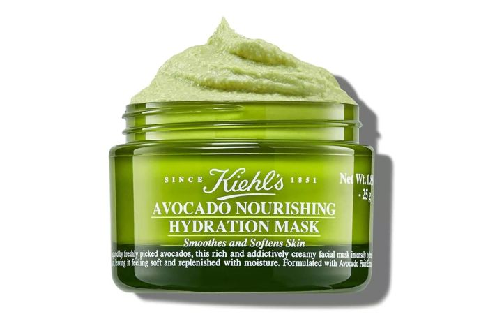 Kiehl's Avocado Nourishing Hydration Mask is a rich and creamy face mask that hydrates and soothes the skin. It contains Evening Primrose Oil, helping to maintain facial elasticity and reduce dryness. This mask is free of parabens and fragrance.