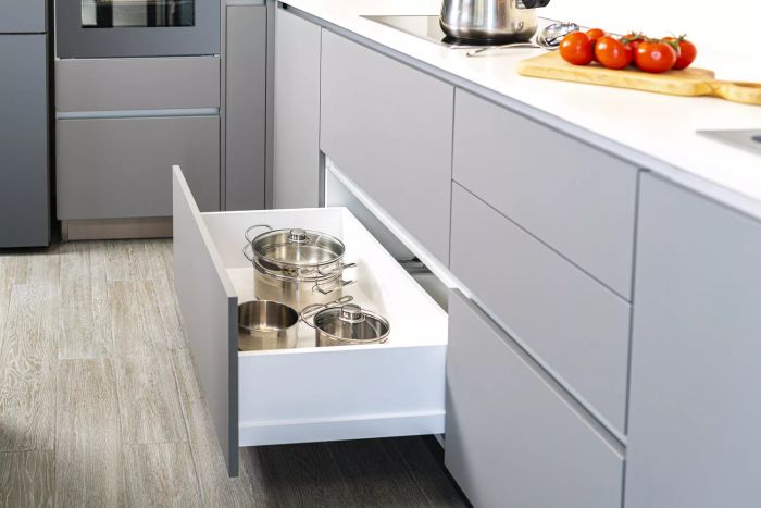 Soft close drawers