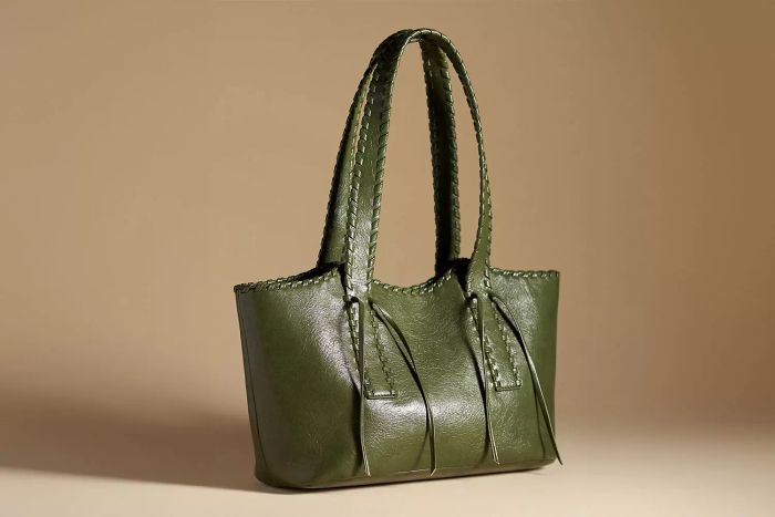 The Anthropologie whipstitch tote is a versatile accessory that effortlessly complements various outfits, making it a must-have addition to your wardrobe.