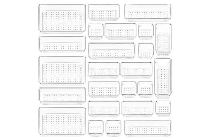 Amazon Vtopmart 25 PCS Clear Plastic Drawer Organizers Set