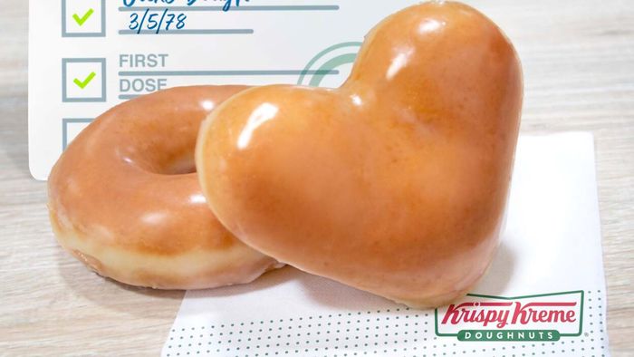 Get TWO Free Krispy Kreme Doughnuts by presenting your vaccination evidence