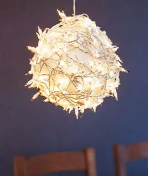 Christmas decoration ideas - Glowing holiday ornament