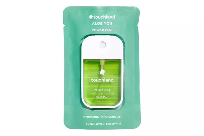 Touchland Hydrating Power Mist Hand Sanitizer with a Refreshing Aloe Formula
