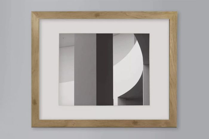 Threshold Thin Gallery Frame with Mat for Elegant Framing Solutions