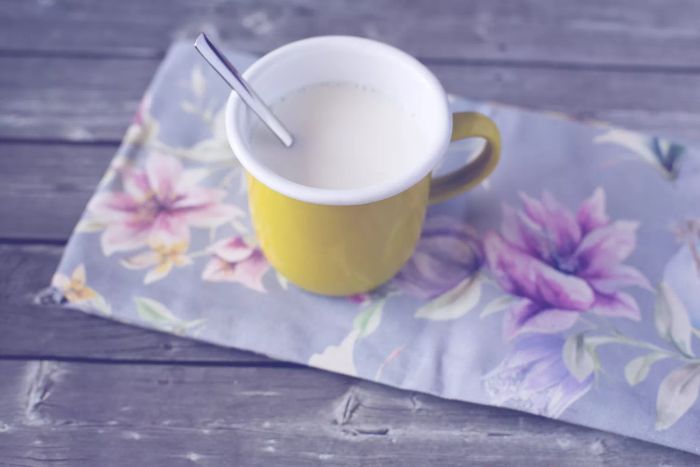 A cup of warm milk