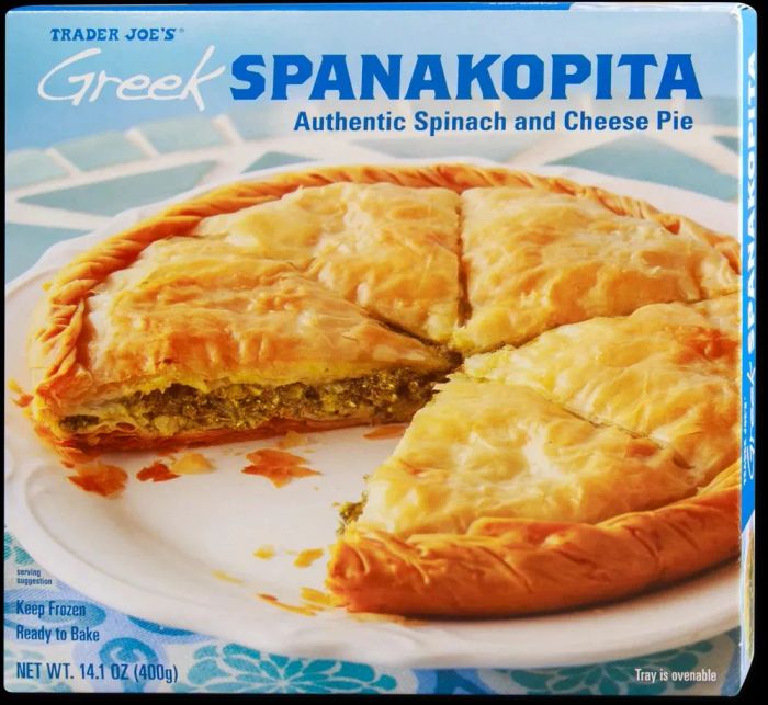 Trader Joe’s Spanakopita comes packaged in a convenient and attractive way.