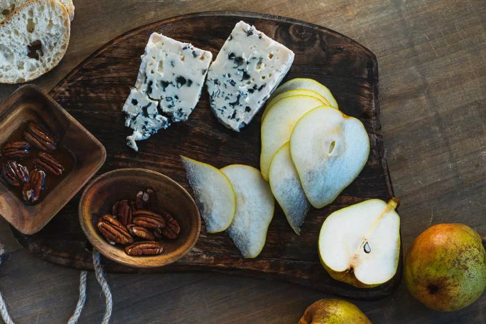 Avoid placing produce that turns brown on your cheese board.