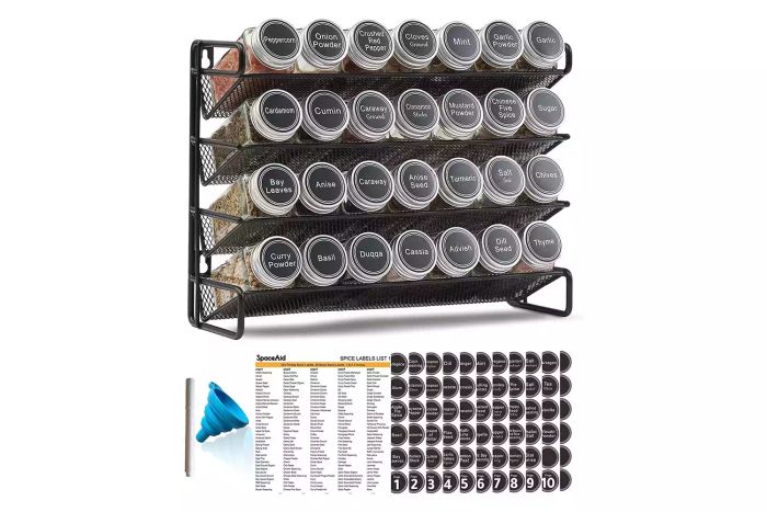 SpaceAid Spice Rack Organizer Set
