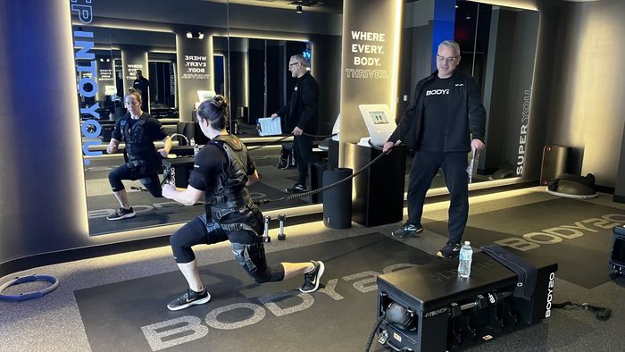 Beth working out at a Body20 studio