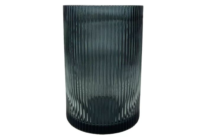 Walmart Better Homes & Gardens 8 Decorative Smoke Glass Ribbed Pillar Candle Holder