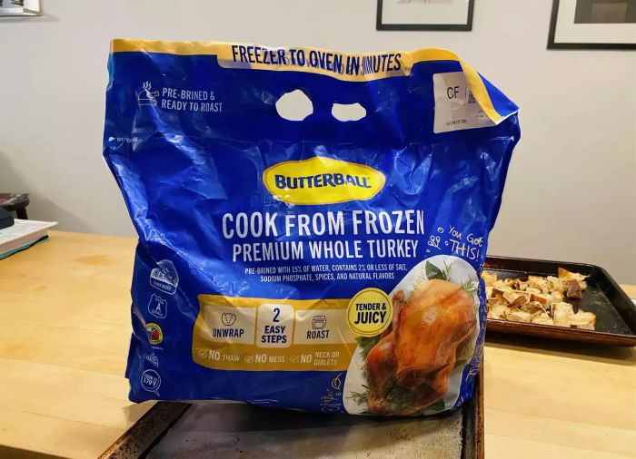 Packaging for Butterball’s Cook-From-Frozen Turkey