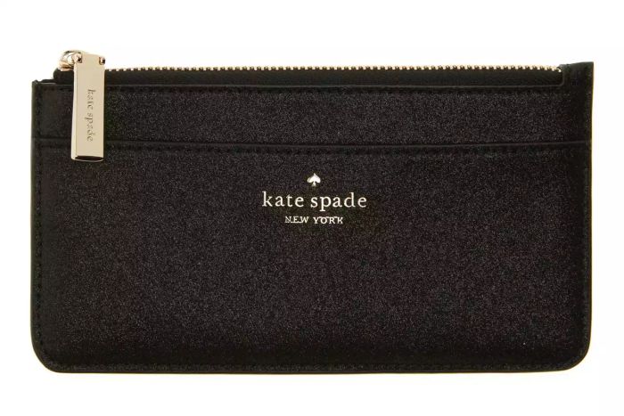 Kate Spade New York Large Slim Glitter Card Holder