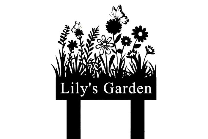 April Sky Design Custom Garden Sign offers a personalized touch to any garden, making it a perfect addition to outdoor spaces.
