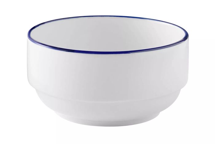 Mainstays Blue Rim Stoneware Bowl