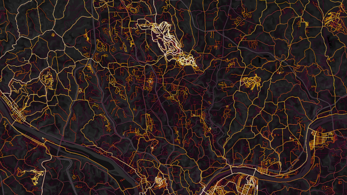A screenshot of the heatmap