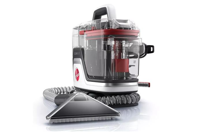 Hoover CleanSlate Plus Portable Carpet & Upholstery Spot Cleaner, Carpet Cleaner Machine, Pet Stain Remover, Car and Auto Detailer, Powerful Suction with Versatile Tools, FH14050, White