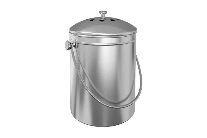 Utopia Kitchen Stainless Steel Compost Bin