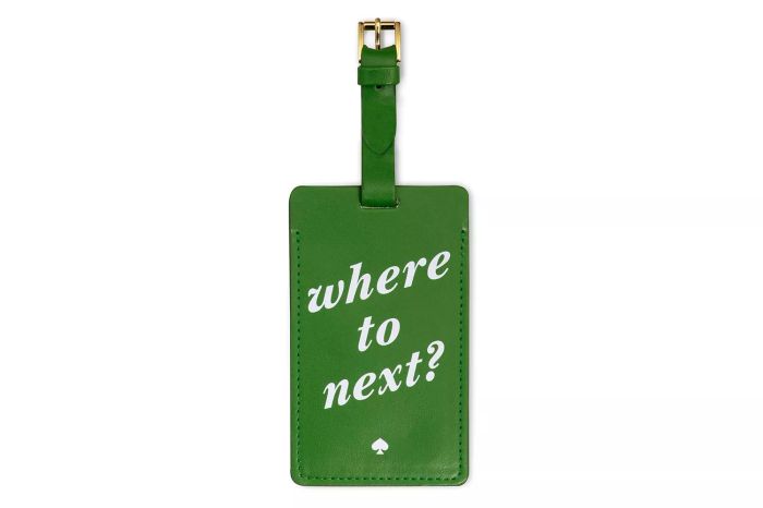 Kate Spade New York Vegan Leather Luggage Tag for Women
