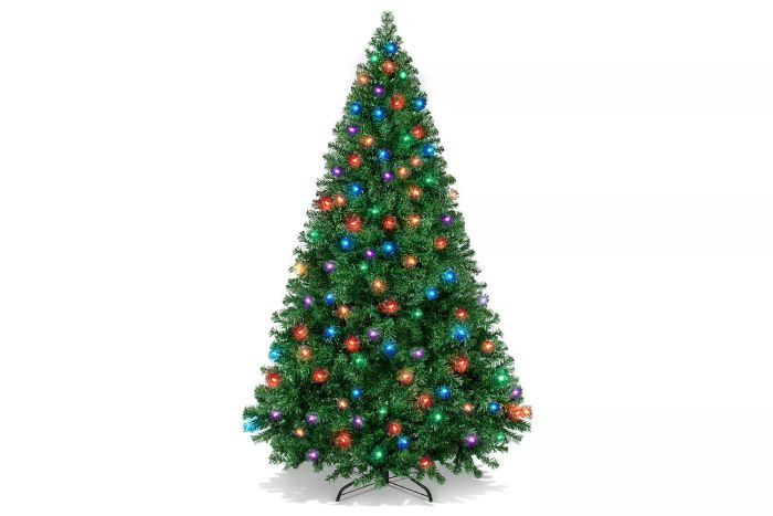 Walmart Best Choice Products 6ft Pre-Lit Premium Hinged Artificial Christmas Pine Tree