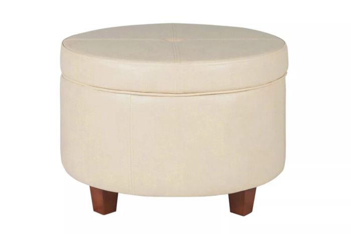 Breyonce Faux Leather Ottoman