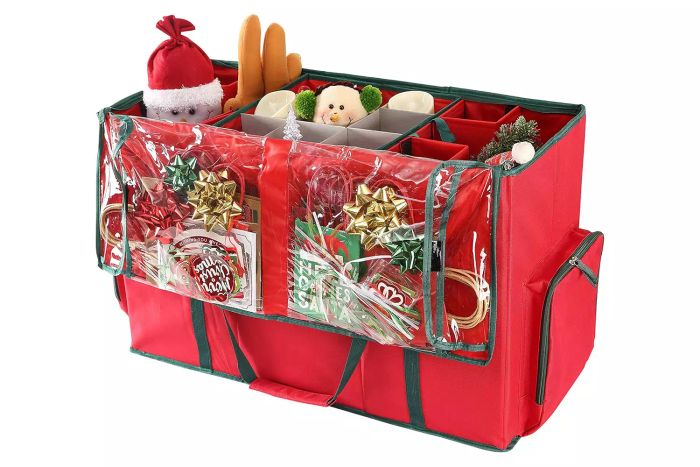 Sattiyrch 2-in-1 Christmas Ornament Storage Container