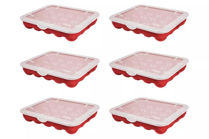 Sterilite 20-Compartment Storage Box for Christmas Ornaments