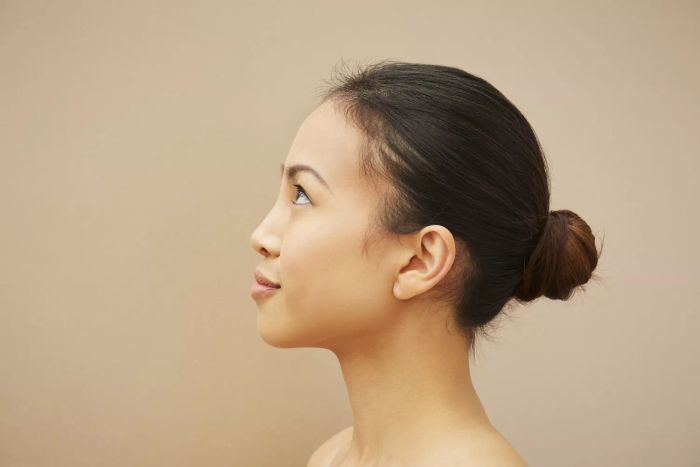 low bun
