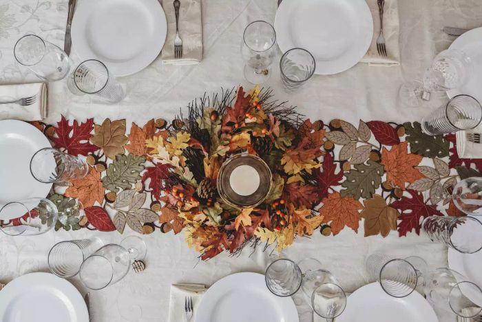 Prepare the Thanksgiving table a week ahead of time to stay ahead of the game.