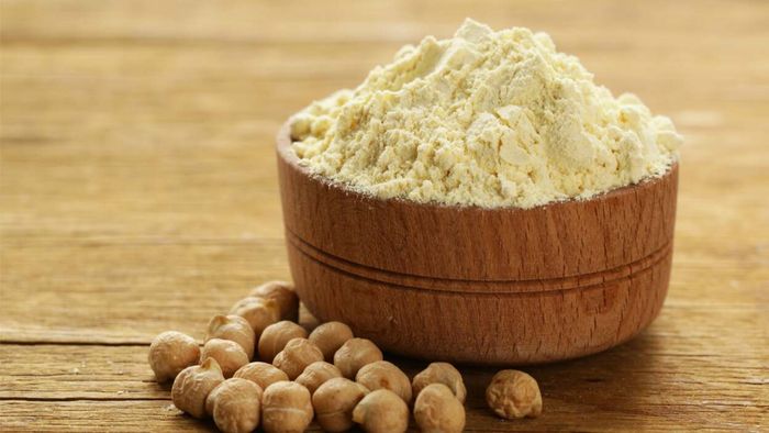 a dish of chickpea flour