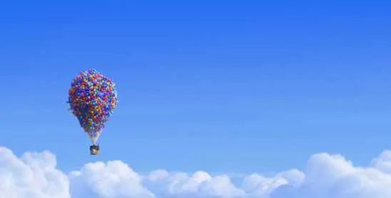 Pixar's Up features the iconic house with balloons in a heartwarming adventure.