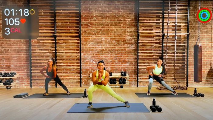 Image showing an Apple Fitness+ workout session