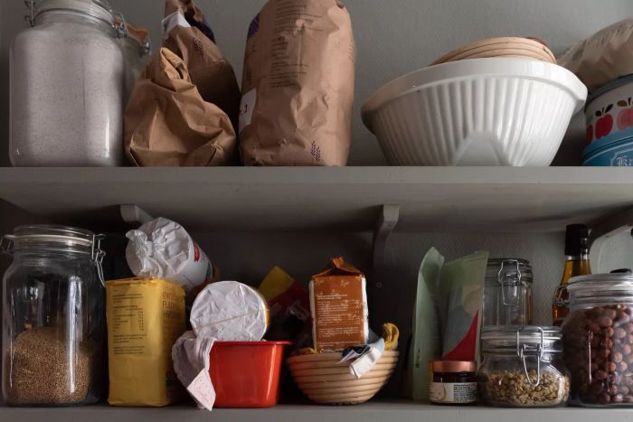 Vacuuming Pantry Shelves