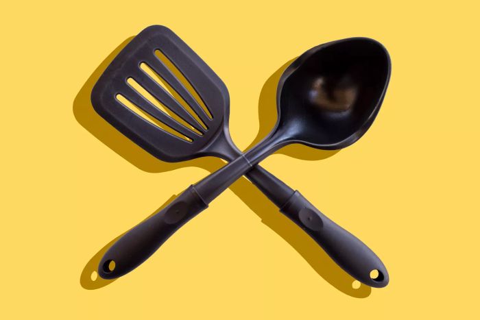 kitchen tools made from black plastic