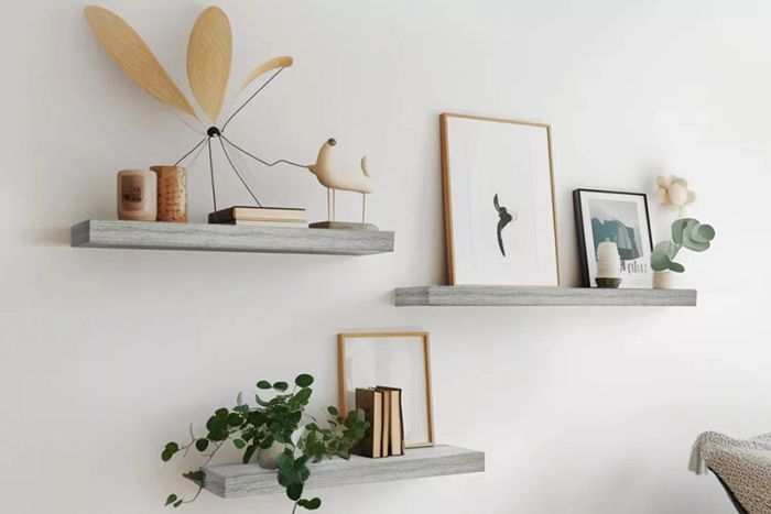 Abramowski 3 Piece Floating Shelf Wall Display Wood Shelves