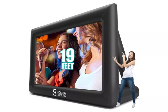 Amazon Holiday Styling 19-Foot Inflatable Outdoor Projector Screen