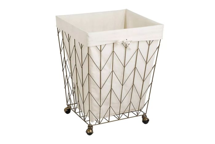 Honey-Can-Do Chevron Design Wire Laundry Basket
