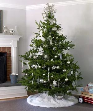 Silver-Themed Christmas Tree